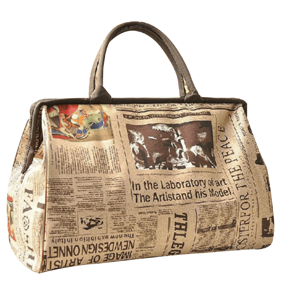 Womens Retro Canvas Bag: Waterproof Tote with Vintage