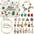 thumbnail image 1 of Douhoow 24PCS Christmas Advent Calendar Blind Box,Countdown Surprise Jewelry Bracelet Holiday Gift, 1 of 10