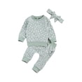 thumbnail image 1 of Douhoow 2Pcs Baby Daisy Flower Printed Suit Long Sleeve Pullover Top Long Pants, 1 of 7