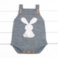 thumbnail image 1 of Douhoow Baby Boys Girls Knitted Romper Cute Sleeveless Bunny Jumpsuit 0-24M, 1 of 6