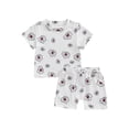 thumbnail image 1 of Douhoow Baby Girl 2Pcs Summer Outfits Short Sleeve Floral T-Shirts + Short Pants Set 0-24 Months Infant Clothes, 1 of 9