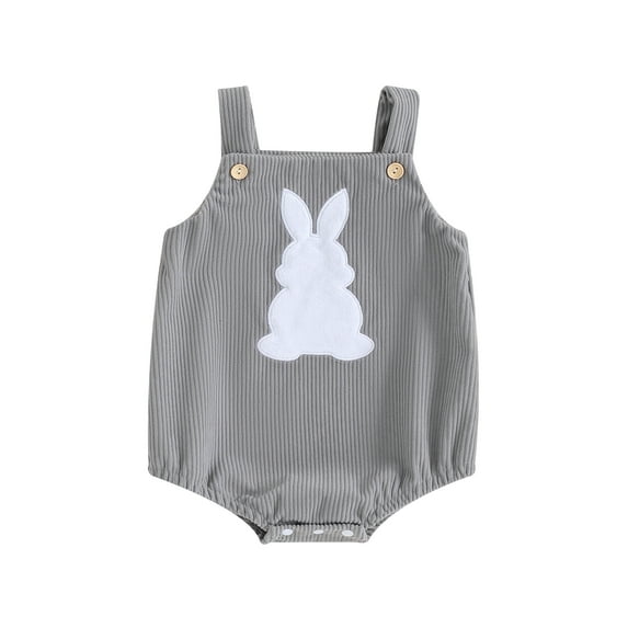 Douhoow Baby Girl Boy Easter Rabbit Romper 3 6 12 18 Months Infant Summer Corduroy Bunny Jumpsuits