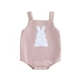 thumbnail image 1 of Douhoow Baby Girl Boy Easter Rabbit Romper 3 6 12 18 Months Infant Summer Corduroy Bunny Jumpsuits, 1 of 9