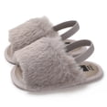 thumbnail image 1 of Douhoow Baby Girl Summer Sandals Soft Sole Solid Color Anti-Slip Shoes Plush Shoes, 1 of 6