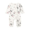 thumbnail image 1 of Douhoow Baby Spring Clothing Newborn Girl Cotton Floral Ruffle Romper Long Sleeve Jumpsuit, 1 of 9