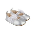 thumbnail image 1 of Douhoow Infant Girls Princess Shoes Baby Wedding Shoes Shine Surface Mesh Bowknot Flats Non-Slip Shoes, 1 of 9
