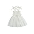 thumbnail image 1 of Douhoow Kids Girls Tutu Dress Summer Children Solid Color Sleeveless Tulle Princess Dress, 1 of 9