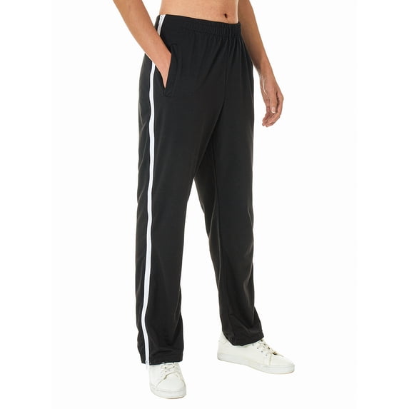 Douhoow Men's Loose Sweatpants High Split Side Zip Pants Casual Athletic Trousers with Pockets M-3XL