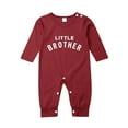 thumbnail image 1 of Douhoow Newborn Baby Boy Letter Print Romper Spring Infant Long Sleeve O-neck Jumpsuit, 1 of 9