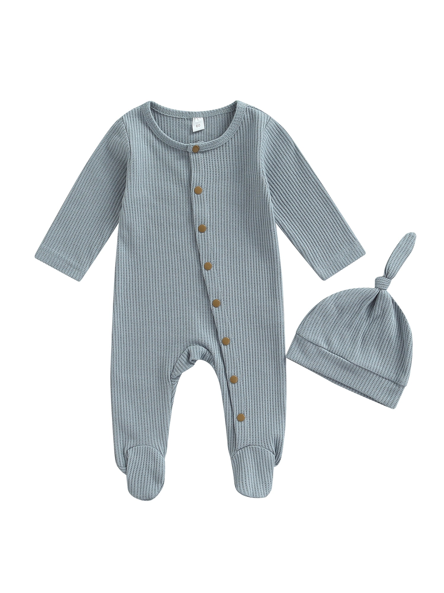 QISIWOLE Newborn Baby Boys Girls Long-sleeve Cartoon Romper Jumpsuit Clothes Outfits Summer Savings