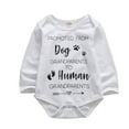 thumbnail image 1 of Douhoow Spring Casual Newborn Baby Long Sleeve Cotton Bodysuit Letters Jumpsuit, 1 of 7
