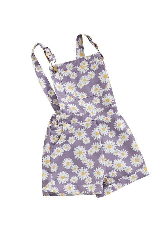 Baby Girl Overall Shorts