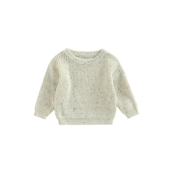 Douhoow Toddler Baby Warm Winter Sweater Boy Girl Knitted Sweatshirt Long Sleeve Loose Knit Tops