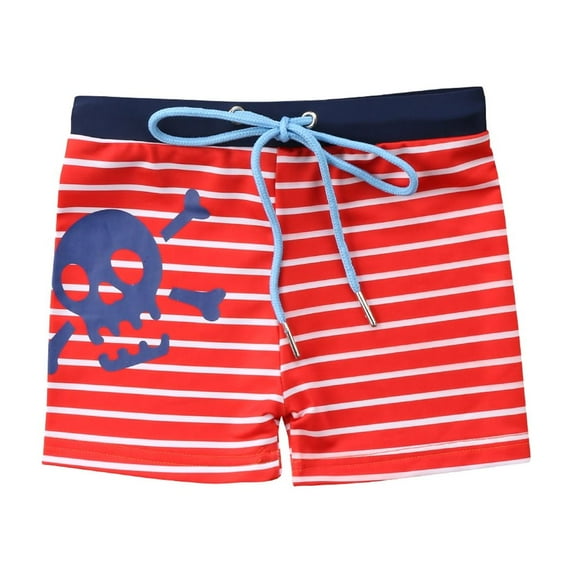 Douhoow Toddler Boys Swimming Trunks Swim Shorts Kids Summer Stripe Printed Trunks