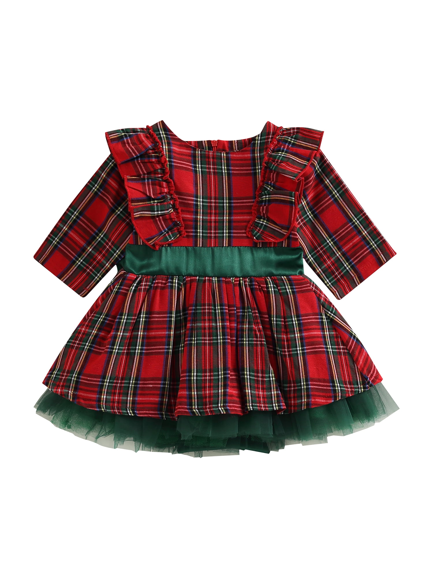 Toddler & Kids Rubina Dress in Red Picnic Plaid