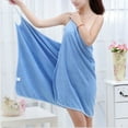 thumbnail image 1 of Douhoow WBath Towel Woman Wearable Fast Drying Bath Towel Beach Spa Bathrobe Bath Dress, 1 of 7