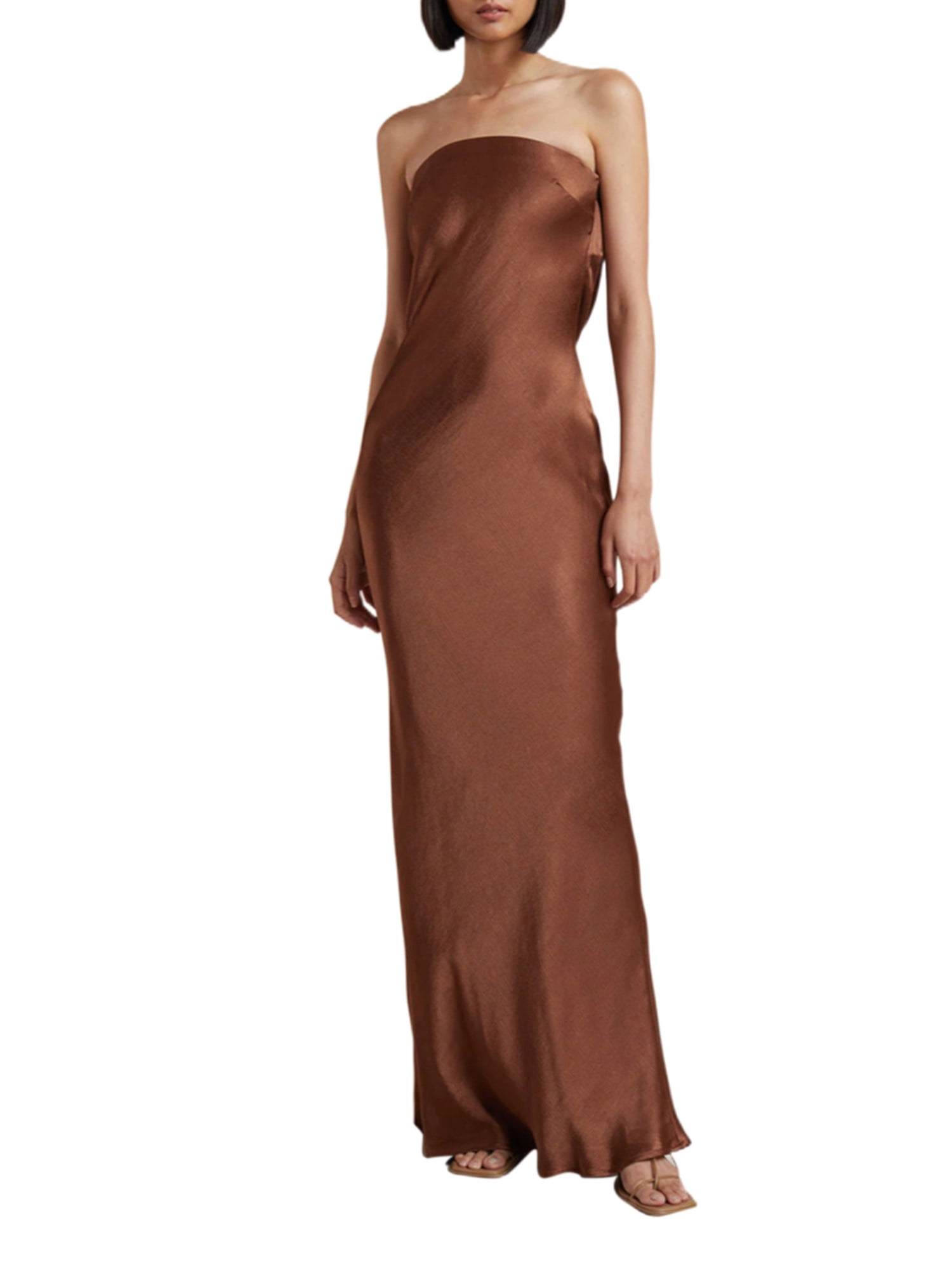 Douhoow Women Backless Tube Dress Ankle Length Dress Elegant Cocktail Party Dress - Walmart.com Douhoow Women Backless Tube Dress Ankle Length Dress Elegant Cocktail Party Dress - Walmart.com
