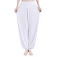 thumbnail image 1 of Douhoow Women Bloomers Baggy Trousers Solid Color Harem Pants Loose Yoga Wide Leg Pants S-3XL, 1 of 7