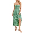 thumbnail image 1 of Douhoow Women Flowy Cami Dress Sleeveless Beach Dress Ruffle Spaghetti Strap Backless Long Dresses, 1 of 8