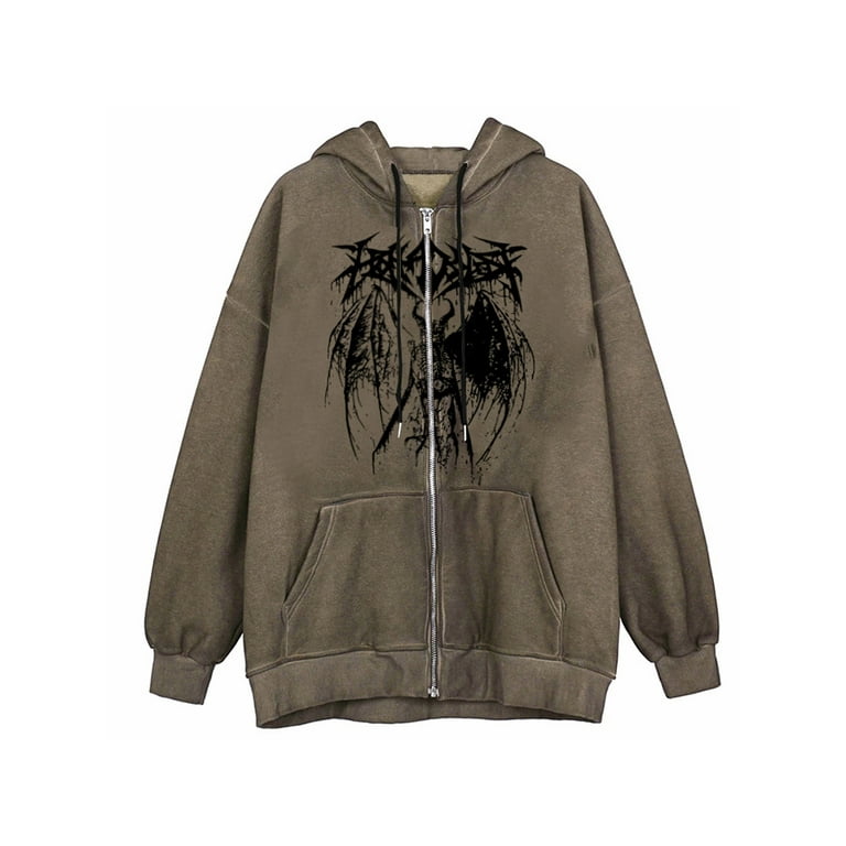 New Loose Devil Print Hoodies New Loose Devil Print Hoodies