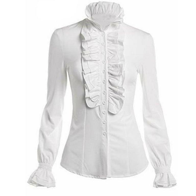 Frilly shirts for womens hot sale