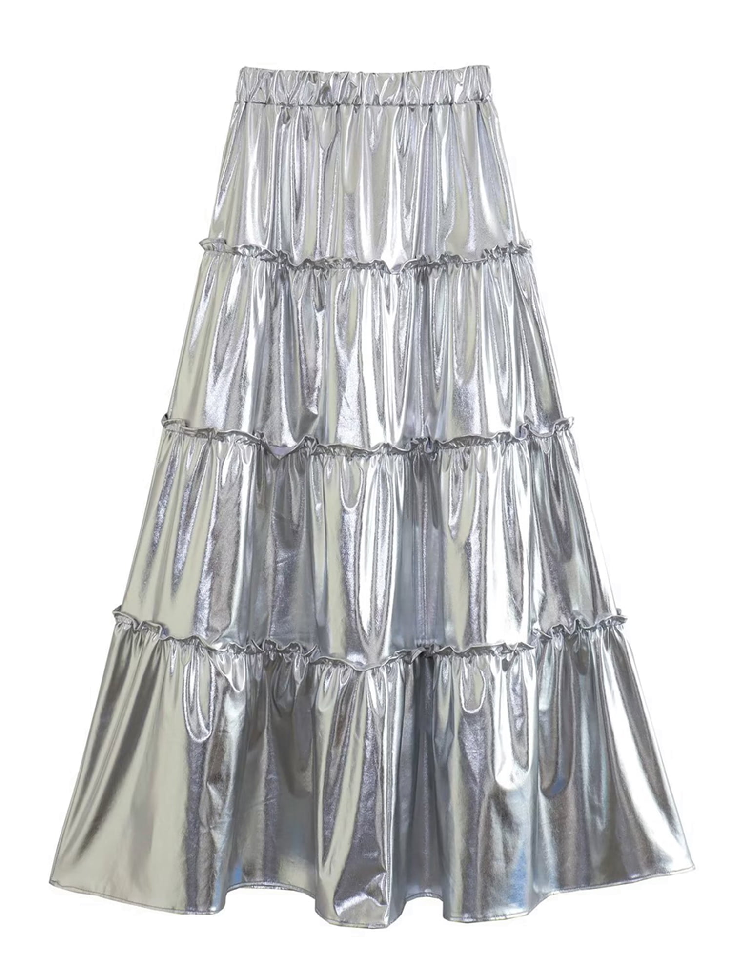 Plated skirt dress
