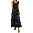 thumbnail image 1 of Douhoow Women's Floral Dress Bohemian Long Dress Spaghetti Straps Sleeveless Beach Dress, 1 of 9