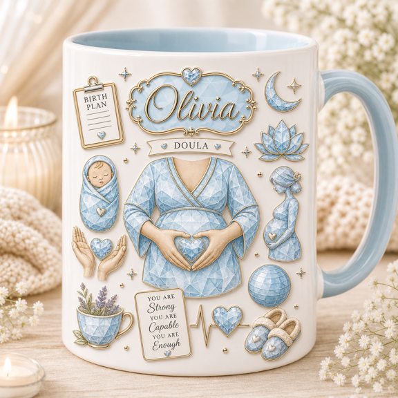 Doula Mug Birth Support Coffee Cup Gift for Labor & Delivery Professionals
