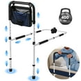 thumbnail image 1 of Doulami Bed Assist Rail for Elderly Adults Height Adjustable Bedside Standing Bar for Seniors Safety Bed Handle with Leg Fall Prevent Grab Bar with Storage Pocket, 1 of 14