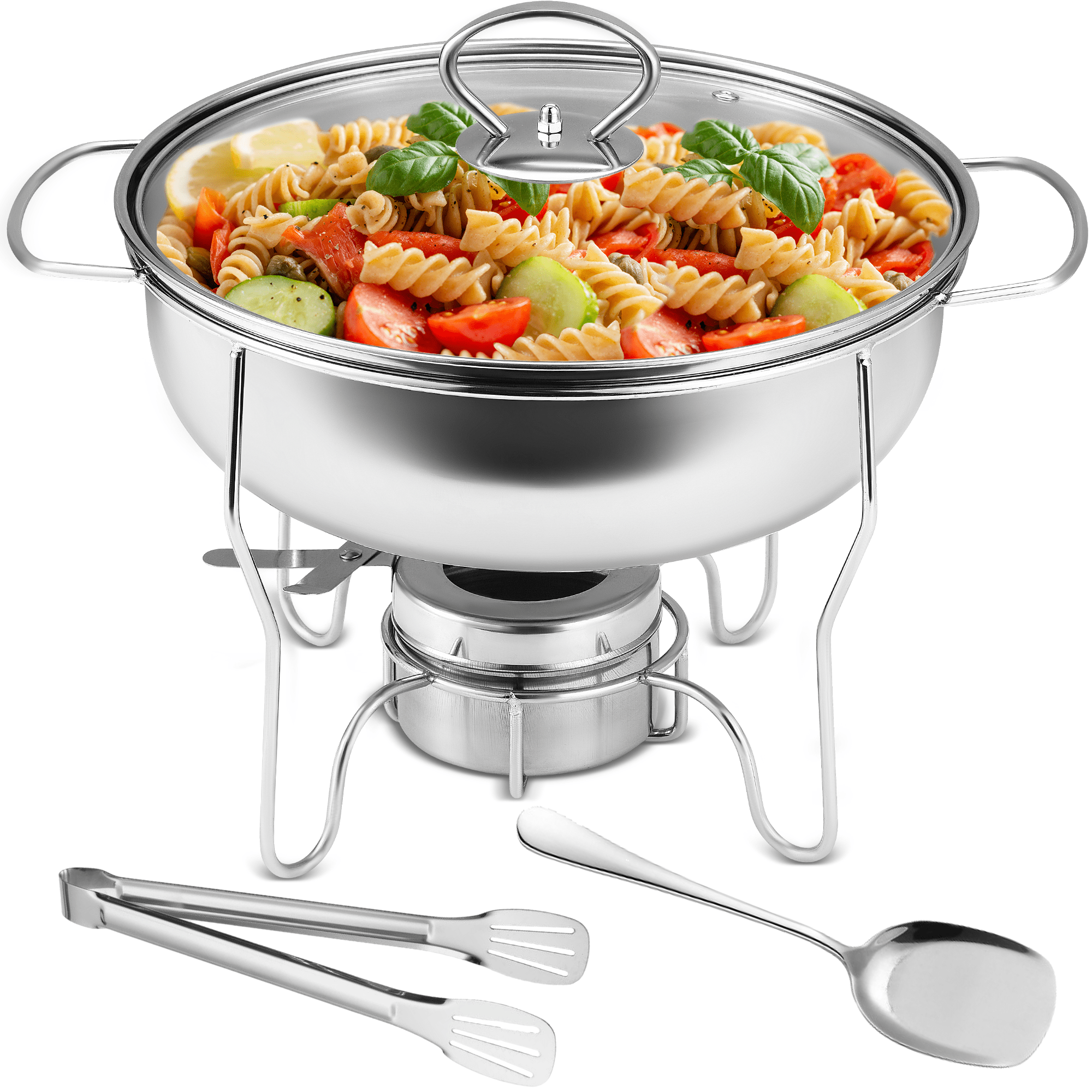 Doulami Chafing Dish Buffet Set 3.5 QT Stainless Steel Buffet Serving