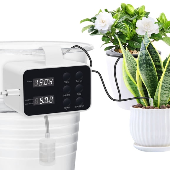 Doulami Drip Irrigation System Automatic Watering System Indoor Plant Irrigation Kit Self Watering Device for 15 Potted Plants