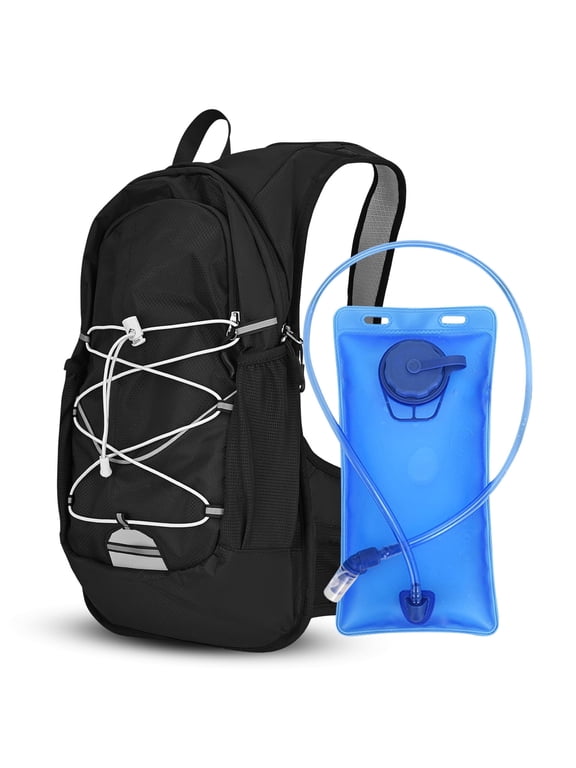 Hydration Backpack with 2L Water Bladder Lightweight Hydration Vest for Women Men Multi-Pocket Water backpack Running Vest for for Hiking, Cycling, Climbing, Camping, Biking