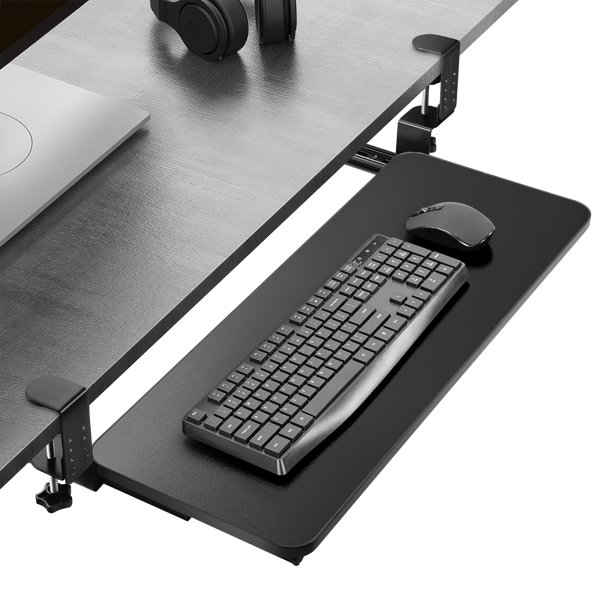 LouZub Neo Under Desk Keyboard Tray Adjustable Height Ergonomic