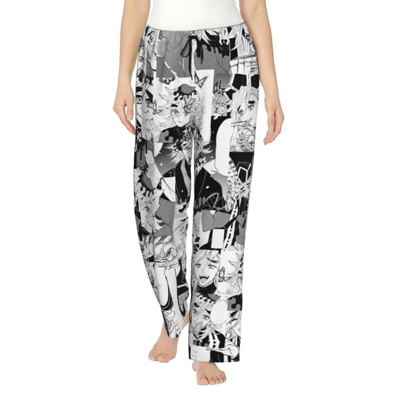 Douma Women's Pajama Pants, Ultra-soft Comfortable Casual Lounge Pants, Graphic Printed Sleep Bottoms With Drawstring