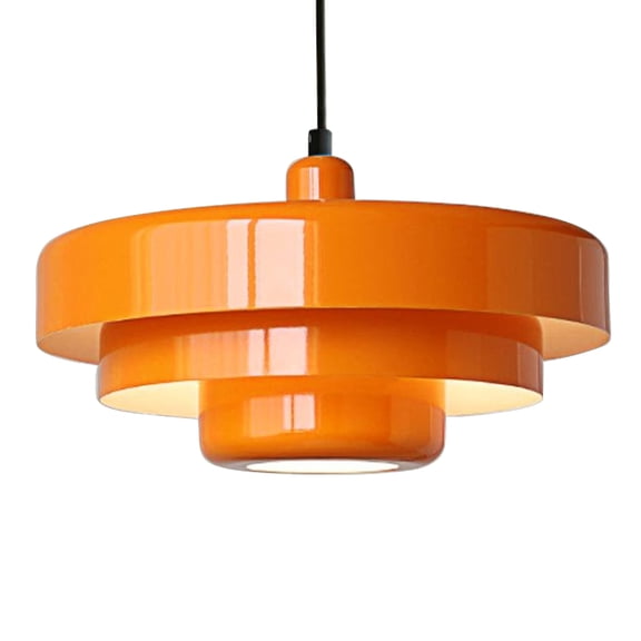 DoungRos Mid Century Pendant Light Fixtures Orange Ceiling Pendant Lighting