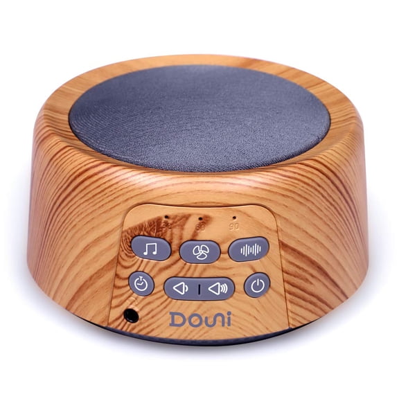 Douni Sleep Sound Machine - White Noise Machine with 27 Soothing Sounds for Sleeping & Relaxation, Timer Settings,Sleep Therapy for Families, Home,Office,Travel.Wood Grain