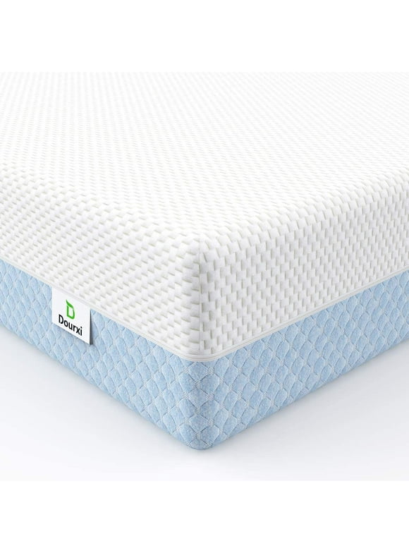 Dourxi Dual Sided Crib and Toddler Mattress, 6 inch 2-in-1 Foam Baby Mattress for Standard Size Crib
