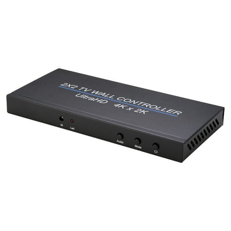 Douself 4Kx2K 2x2 HD Video Wall Controller 2x2 Screen Video Processor TV Display Video Controller Wide Compatibility Plu