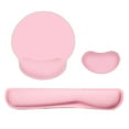 thumbnail image 1 of Douself Ergonomic Memory Foam Keyboard Wrist Rest Mouse Wrist Rest Mouse Pad Set with Fabric -slip Rubber Base Pink, 1 of 7