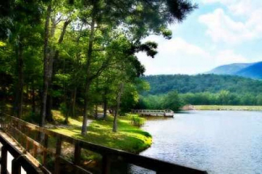 Douthat Lake I Canvas Art - Alan Hausenflock (20 x 28)