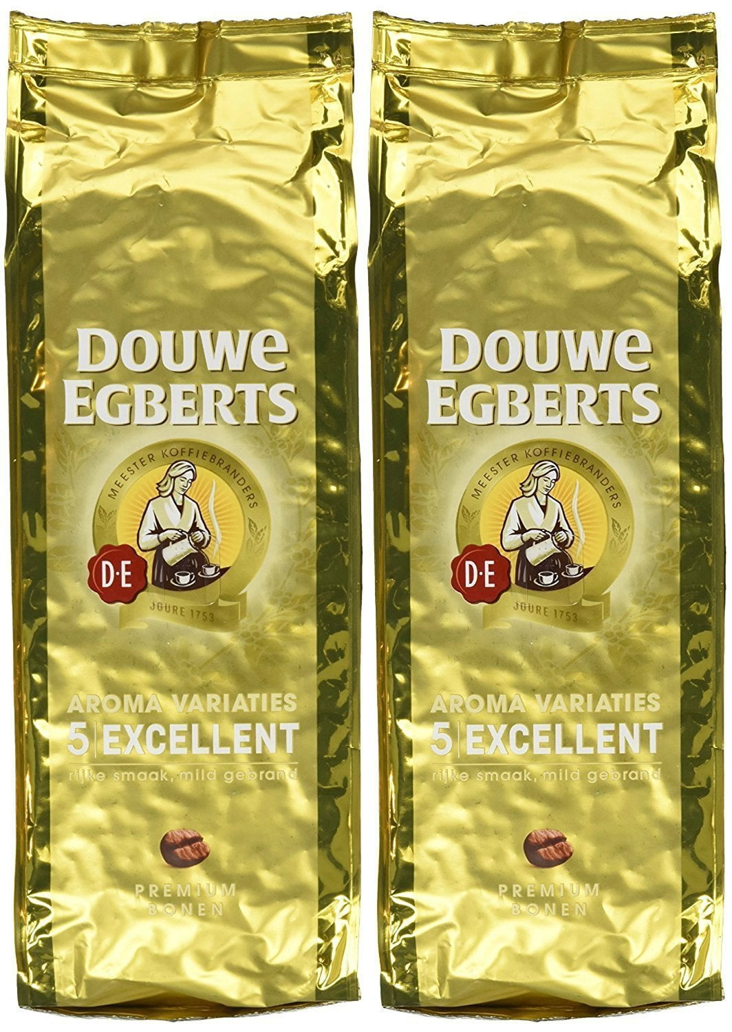 Douwe Egberts Excellent Aroma Whole Bean Coffee 17.6 Oz (Pack of 2)