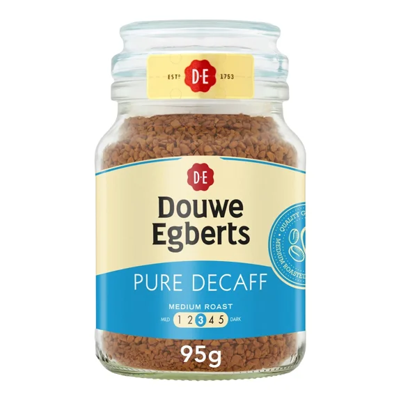 Douwe Egberts Pure Decaffeinated Medium Roast Coffee (95g)