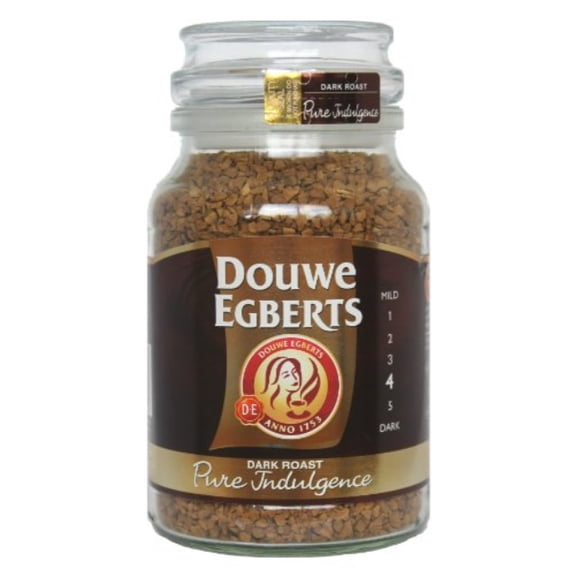 Douwe Egberts Pure Indulgence Instant Coffee in Jar, Dark Roast, 6.7-Ounce, 190 gram