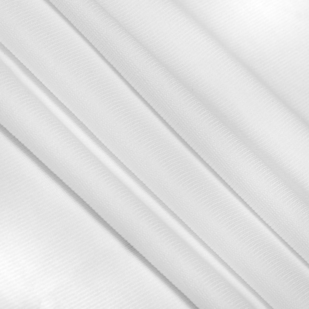SALE Fuzzy Stretch Knit Fabric 5956 White, by the yard
