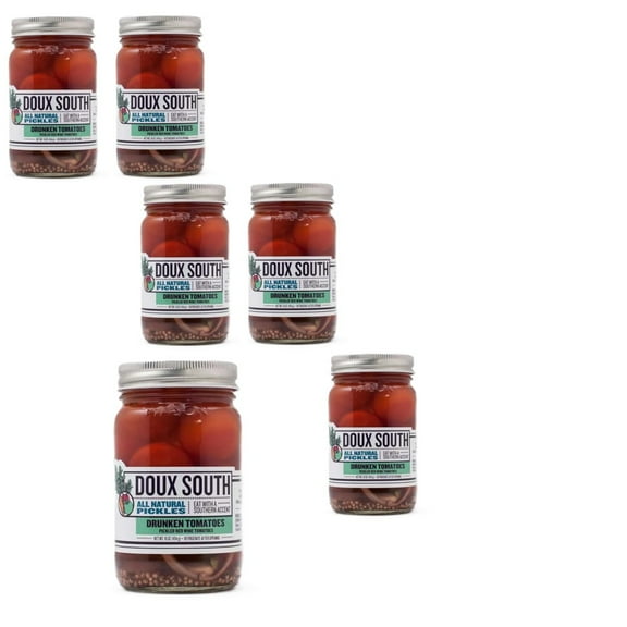 Doux South Drunken Tomatoes, 16 OZ , 6 Pack