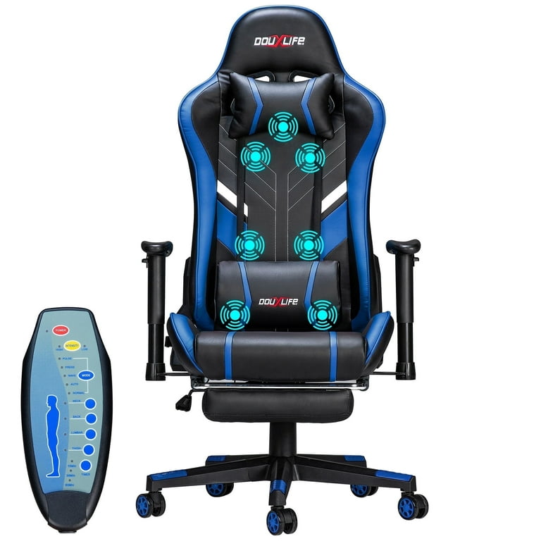 Free Shipping Douxlife Professional Full Body Massage Gaming Chair with Footrest 175 Reclining Ergonomic Racing High Back Home Office Computer Chair Video Game Chair for Adluts Kids Walmart