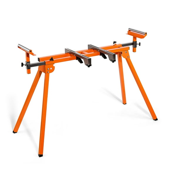DOVAMAN Miter Saw Stand, Quick 3-Step Setup & Fold, 22lbs, 330lb Capacity, 78" Max Sliding Rail