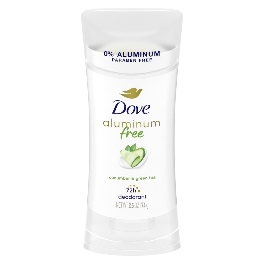 Dove Aluminum Free Deodorant for Women Cucumber and Green Tea, 2.6 oz