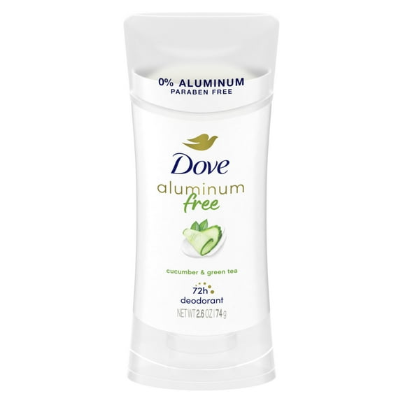 Dove Aluminum Free Deodorant for Women Cucumber and Green Tea, 2.6 oz