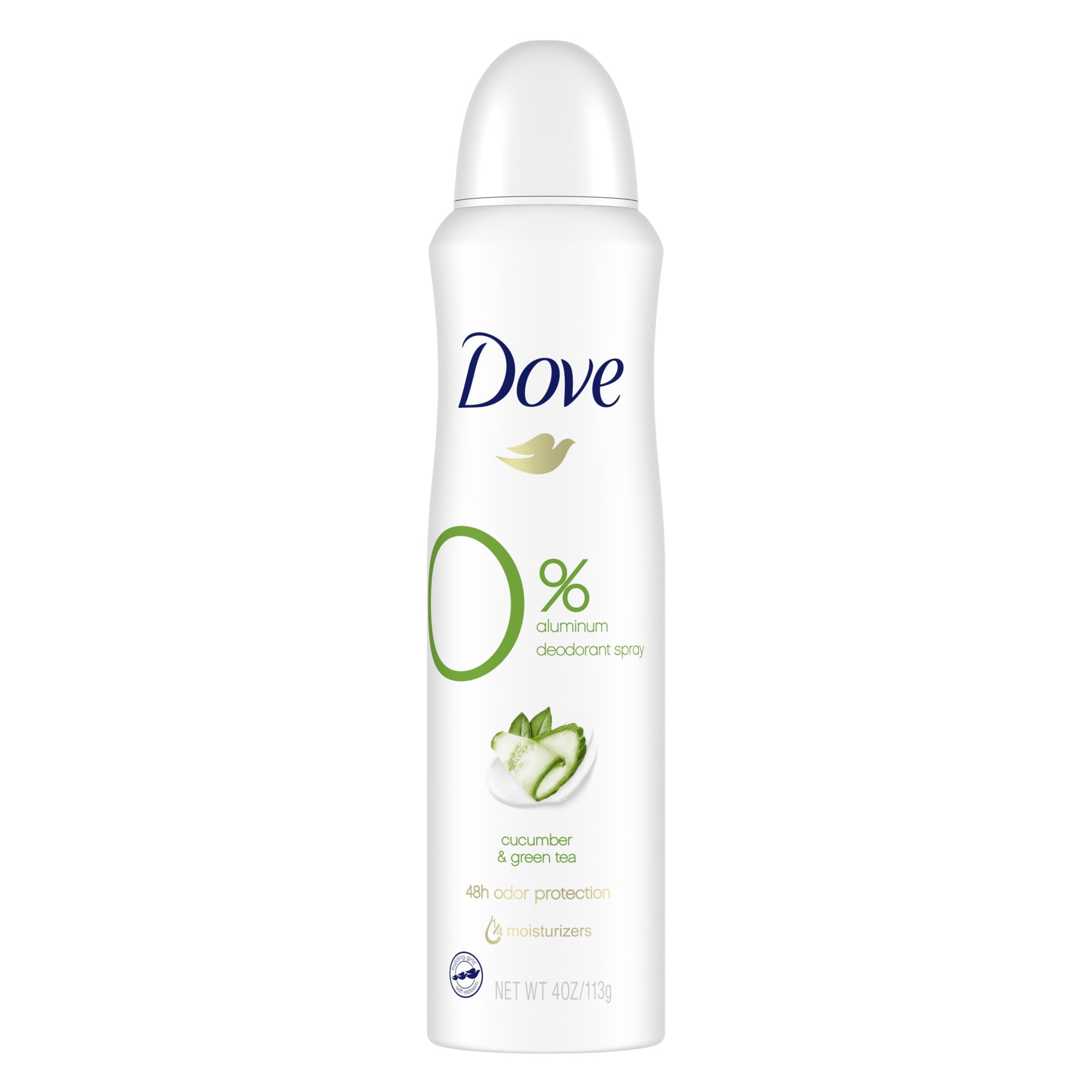 Dove 0 Aluminum Women's Antiperspirant Deodorant Spray, Cucumber and